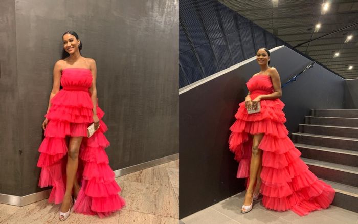 Hoa hậu Hoàn vũ 2011 Leila Lopes diện váy bung xòe 'đụng hàng' Nam Em, Ninh Dương Lan Ngọc