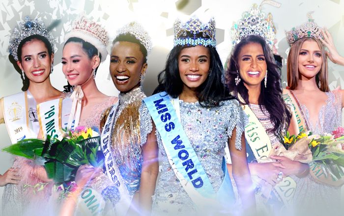 6 hoa hậu quốc tế năm 2019 lộ diện: Thái Lan giành 2 vương miện, mỹ nhân da màu thắng Big 2