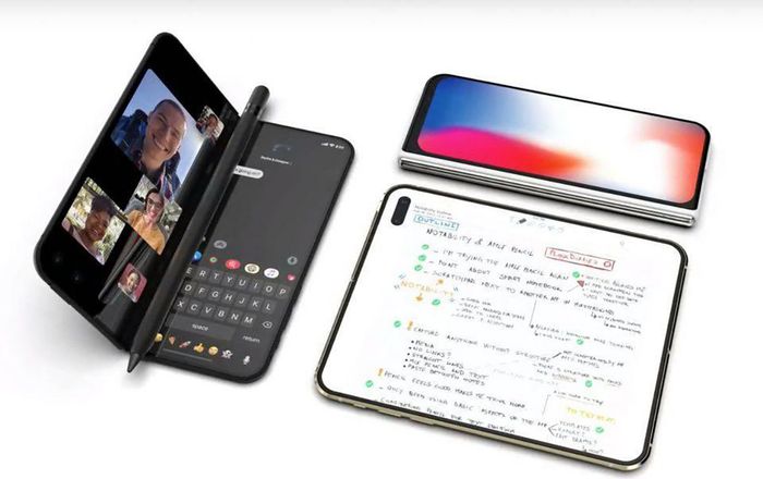 Cận cảnh iPhone màn hình dẻo siêu chất, có cả bút thông minh tha hồ 'vọc'