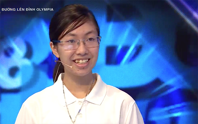 Lần đầu tiên sau 8 năm, một thí sinh nữ lại xuất hiện tại trận chung kết năm của 'Đường lên đỉnh Olympia'