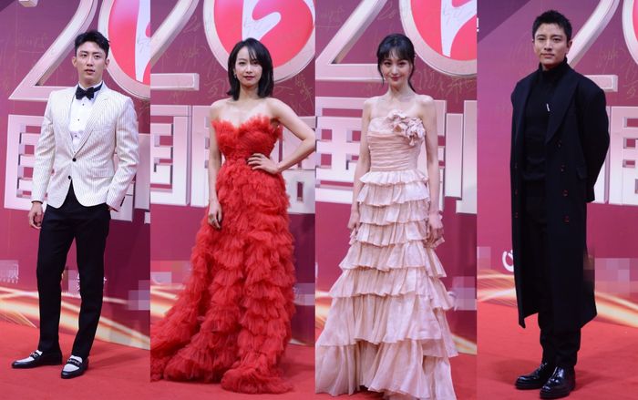 Thảm đỏ 'Thịnh điển quốc kịch 2019': Hoàng Cảnh Du lịch lãm trong vest trắng, Trịnh Sảng - Tống Thiến - Vương Âu khoe dáng