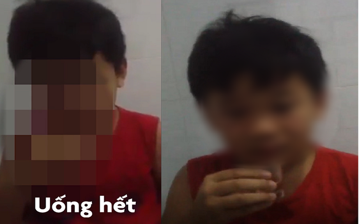 Phẫn nộ hành động cha ép con trai 8 tuổi uống rượu rồi quay clip gửi cho vợ không cho ly hôn