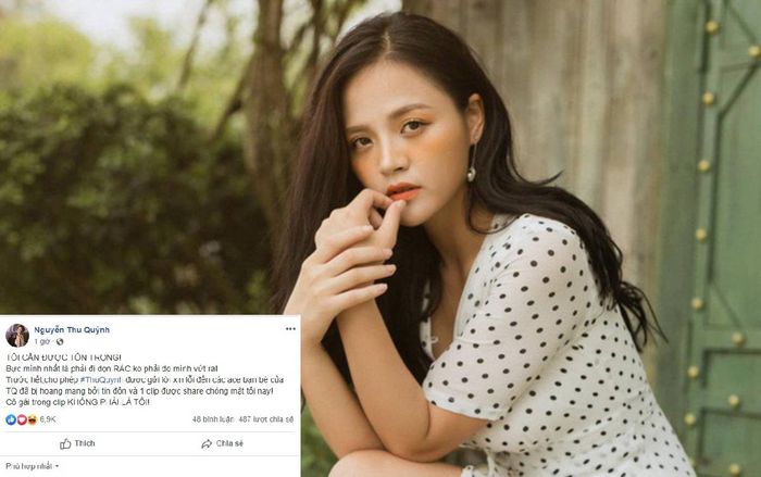 Bất ngờ bị nghi lộ 'clip nóng', diễn viên Thu Quỳnh lập tức 'đáp trả' gay gắt