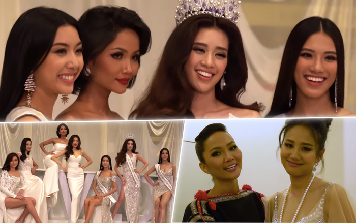 H'Hen Niê tặng dây chuyền cho hoa hậu Hàn Quốc 'đem bán', hé lộ bộ ảnh Glamshot với Khánh Vân - Thúy Vân