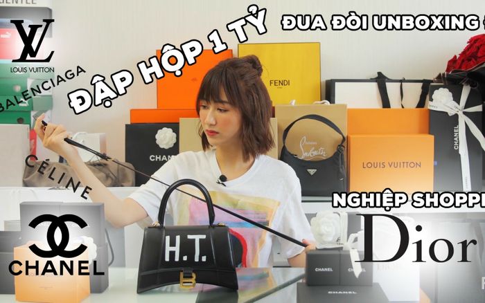 'Đập hộp' núi đồ hiệu hết 1 tỷ đồng, Á hậu Hà Thu khiến khán giả choáng váng