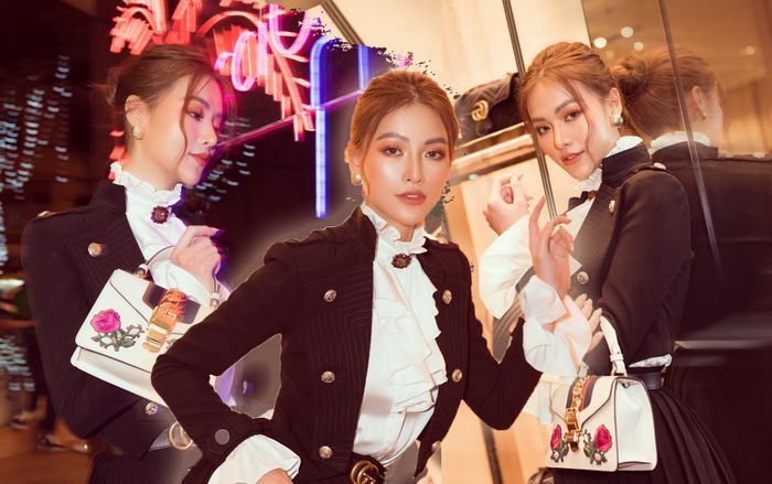 Eo quá thon, Phương Khánh phải đặt hàng Gucci làm riêng thắt lưng