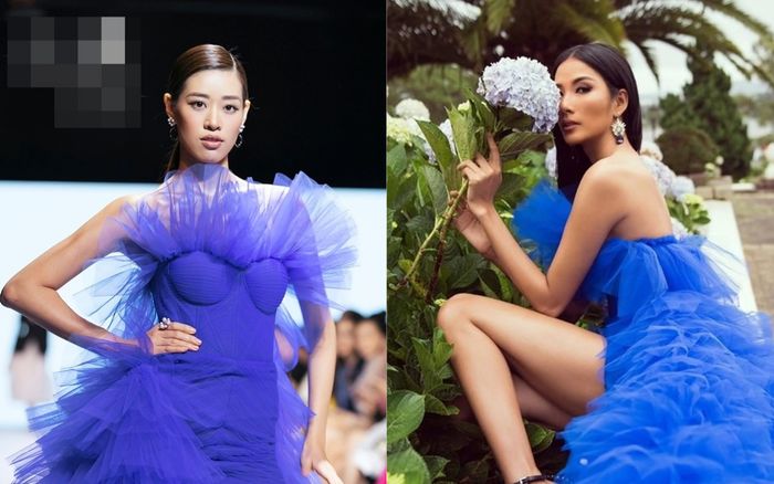 Hoàng Thùy - Khánh Vân chị chị em em đụng nhau một chiếc váy khiến fan 'bùng nổ' vì phấn khích