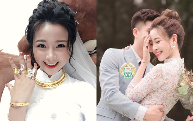 Vợ Phan Văn Đức khoe vàng đeo kín người sau lễ ăn hỏi