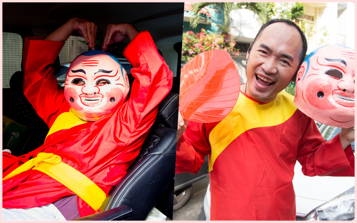 Chuyện gì thế này: Tết chưa đến, Tiến Luật đã 'cosplay' ông Địa xuống phố 'náo loạn'?