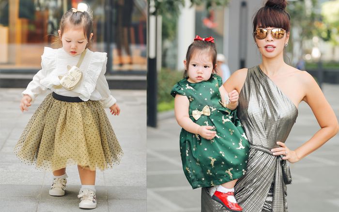 Sành điệu như người mẫu chuyên nghiệp, con gái Hà Anh 'đốn tim' dân mạng khi cùng mẹ sải bước xuống phố