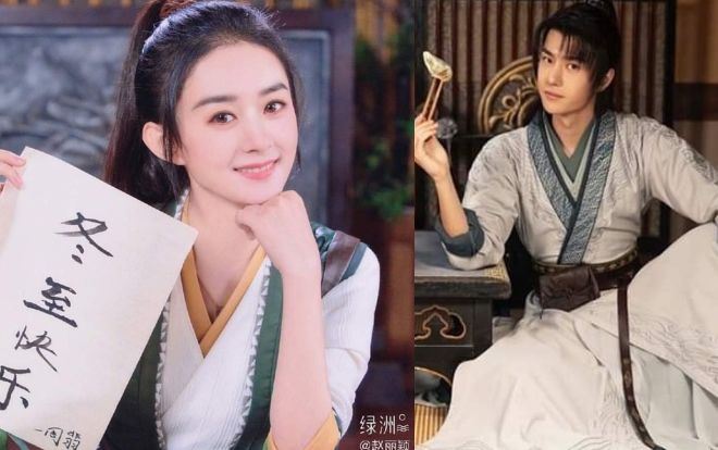 Lộ hình ảnh của Vương Nhất Bác và Triệu Lệ Dĩnh nhân dịp Đông chí tại phim trường 'Hữu phỉ'