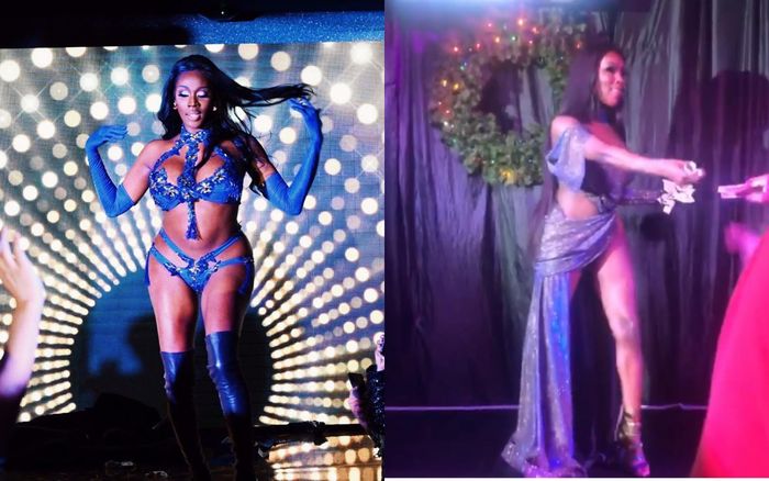 Hoa hậu chuyển giới kế nhiệm Hương Giang mặc váy tả tơi, vừa hát vừa nhận tiền 'bo'