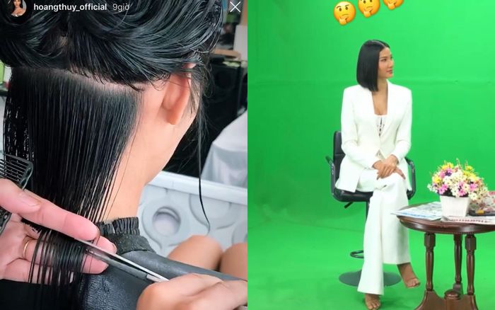 Hoàng Thùy bất ngờ cắt phăng suối tóc dài thay bằng mái tóc ngắn cá tính, đáng yêu hết cỡ, fan phát hiện ra người xúi giục