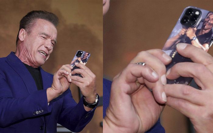 Arnold Schwarzenegger gây bão với chiếc ốp lưng iPhone 11 Pro có ảnh chế của chính mình