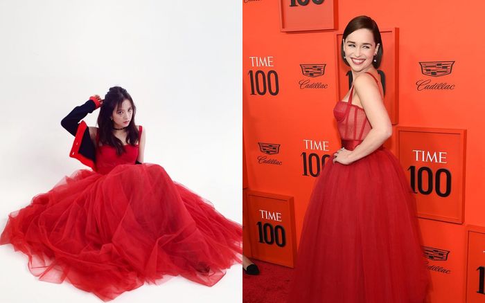 Mẫu váy đỏ đậm chất Giáng sinh được dàn mỹ nhân Hàn cho đến 'mẹ rồng'  Emilia Clarke say đắm