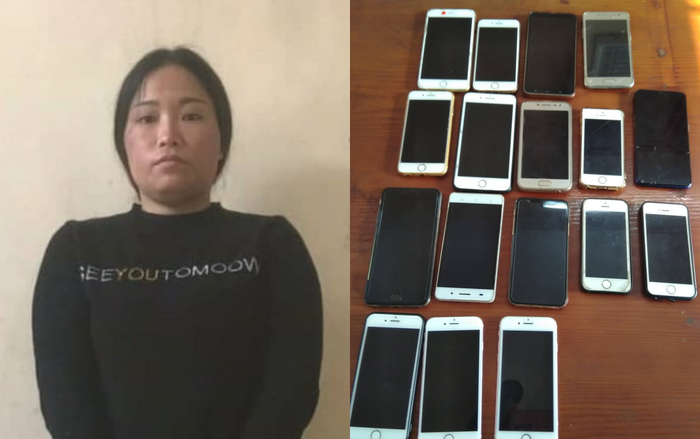 Nữ quái trộm 18 chiếc điện thoại nhanh như chớp mắt chỉ trong vòng 2 giờ đồng hồ đêm Noel