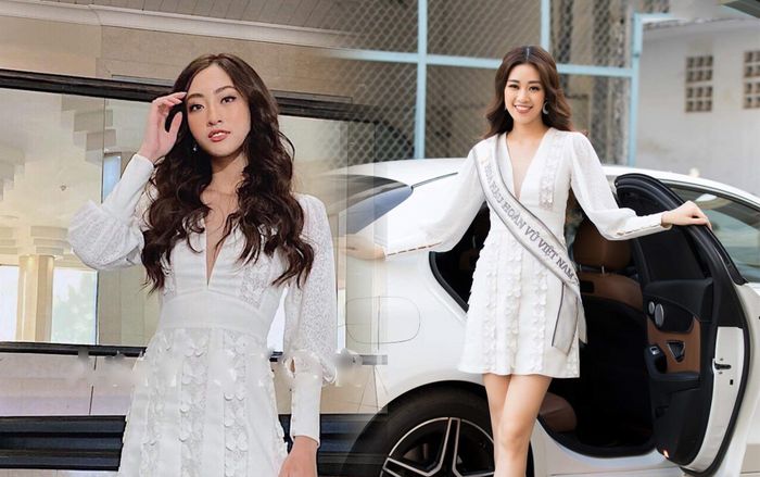 2 hoa hậu hot nhất lúc này: Khánh Vân - Lương Thùy Linh đụng một mẫu váy, vô tình hay hữu ý đều gây nhớ thương