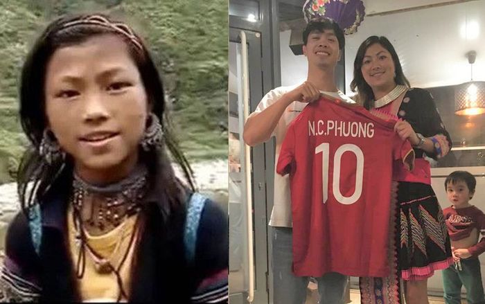 Cô gái H'Mông Lò Thị Mai hào hứng khoe được Công Phượng tặng áo thi đấu kèm chữ kí tại Bỉ