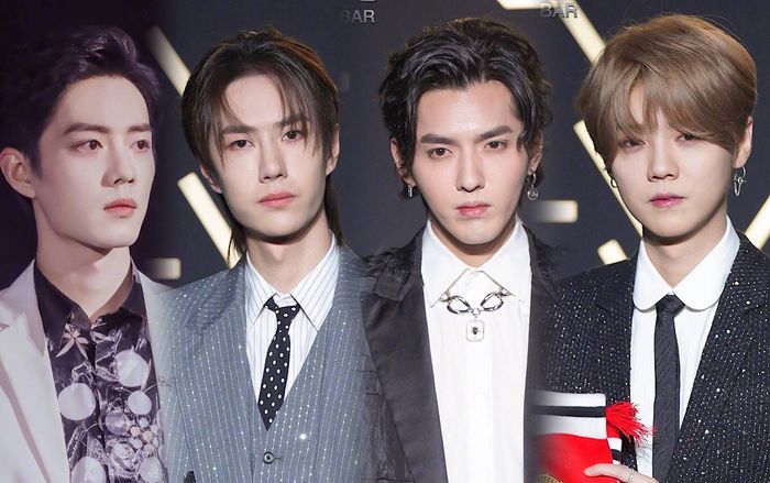 Dàn mỹ nam Tiếu Chiến - Vương Nhất Bác, Ngô Diệc Phàm - Lộc Hàm đổ bộ thảm đỏ 'Tinh Quang Đại Thưởng 2019'