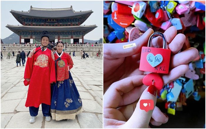 Tiến Dũng đưa vợ 'vi vu' xứ Hàn đầy tình cảm, dân mạng ngưỡng mộ khen tặng: 'Ông chồng vàng của làng bóng đá Việt đây rồi!'