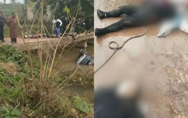 Xe ô tô địa hình rơi xuống sông, một nhà 5 người chết thảm