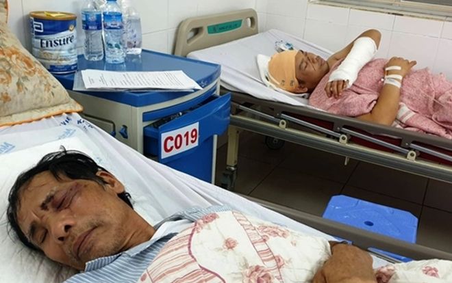 Điều tra vụ 2 bố con bị hàng chục côn đồ chém trọng thương do mâu thuẫn đất đai ở Hải Phòng