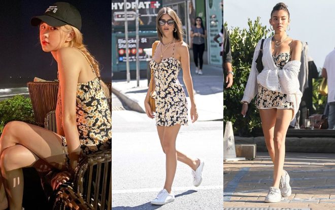 Rosé Black Pink đụng váy hoa lá cành với thiên thần nội y hàng đầu Hollywood