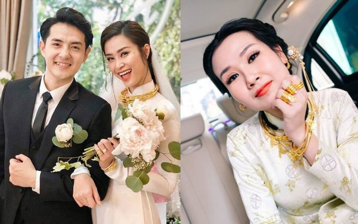 Lác mắt với mỹ nhân Việt trong ngày cưới: Đeo kiềng vàng khủng muốn trẹo cổ