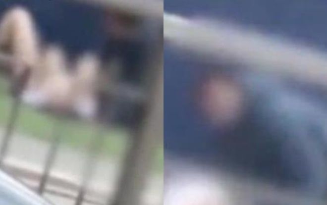 Cặp đôi 'ân ái' trên bãi cỏ như chốn không người bị phát cảnh trực tiếp trên mạng