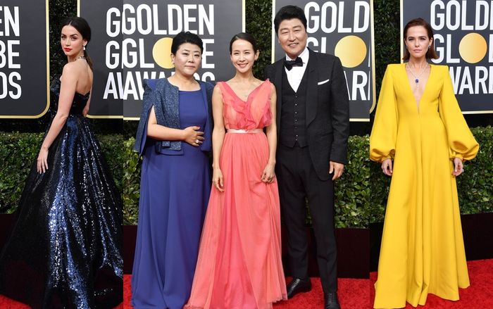 Thảm đỏ 'Quả Cầu Vàng 2020': Bộ ba diễn viên phim 'Ký sinh trùng' đại diện châu Á xuất hiện bên dàn sao đình đám Hollywood