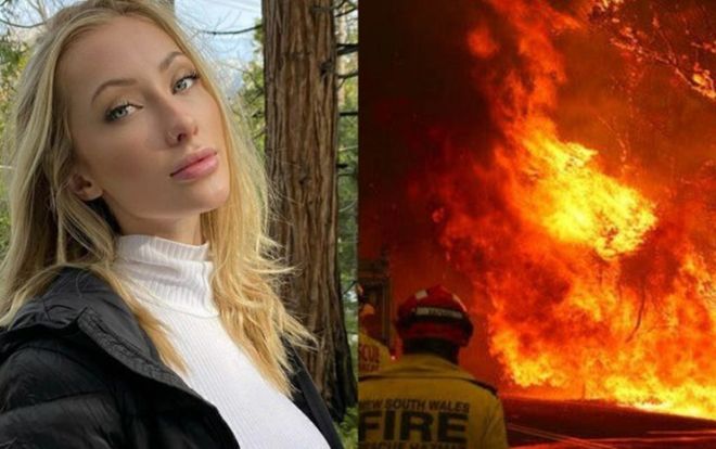 Nữ người mẫu đổi ảnh khỏa thân cho người quyên góp tiền chữa cháy rừng ở Australia