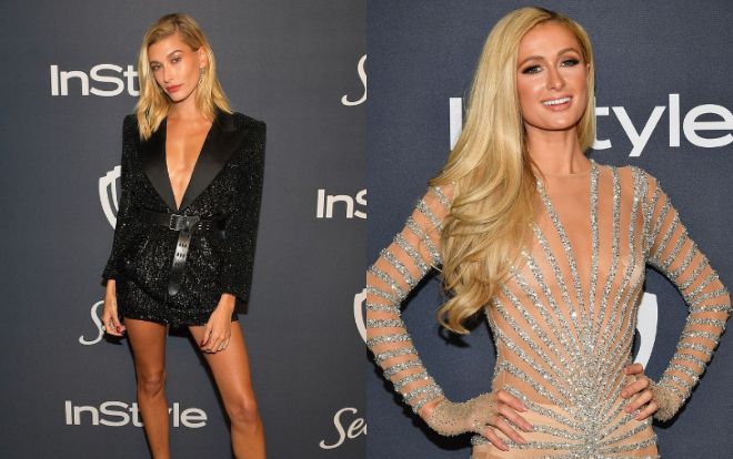 Chân dài Hailey Birber ngực phẳng lì đọ sắc cùng tiểu thư tóc vàng Paris Hilton