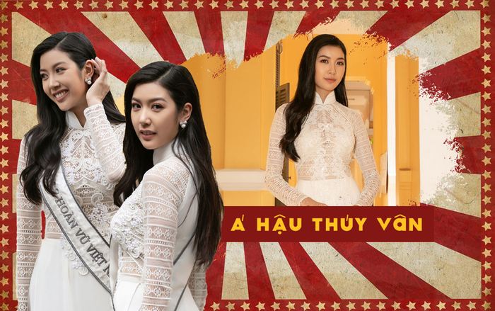 Thúy Vân diện áo dài trắng đẹp rạng rỡ: 'Tái hiện' hình ảnh thi Miss International 2015