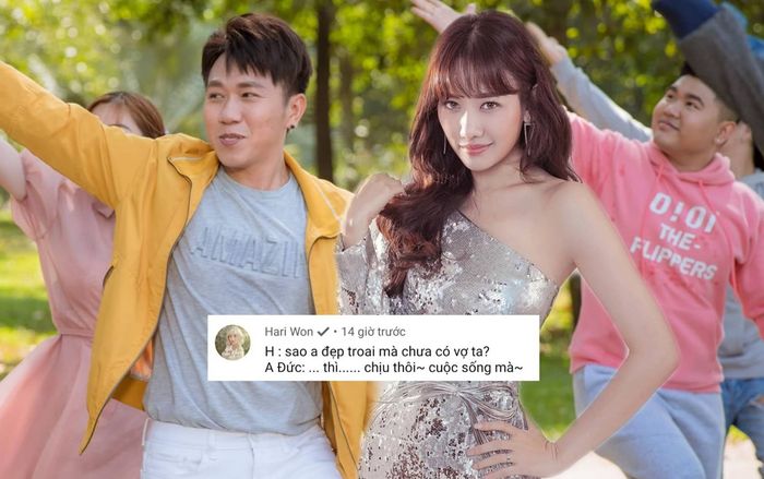 Lâu lâu mới ra MV, Anh Đức lại bị Hari Won 'cà khịa' từ Facebook sang tận… Youtube