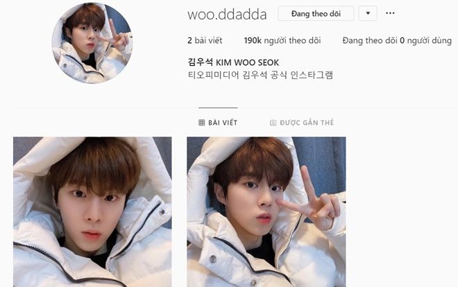 Kim Woo Seok mở tài khoản Instagram cá nhân sau khi X1 tan rã