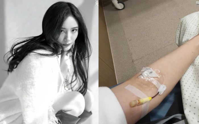 Dương Mịch khiến fan lo lắng khi lộ ảnh truyền dịch trong bệnh viện