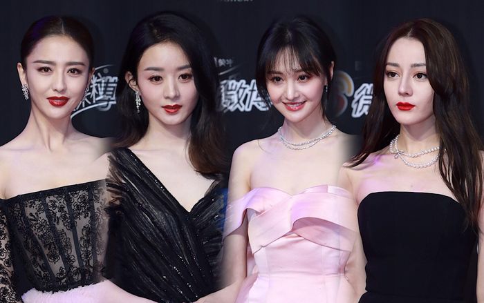 Địch Lệ Nhiệt Ba, Trịnh Sảng - Triệu Lệ Dĩnh và Đồng Lệ Á đọ sắc trên thảm đỏ 'Đêm hội Weibo 2019'