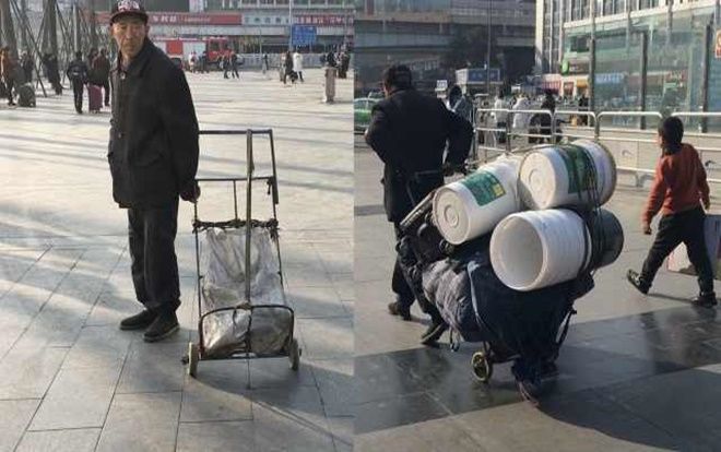 Ông lão 70 tuổi kéo hàng từ sáng sớm tới chiều tối với giá rẻ mạt: 'Chỉ mong có tiền mừng tuổi 5 đứa cháu'