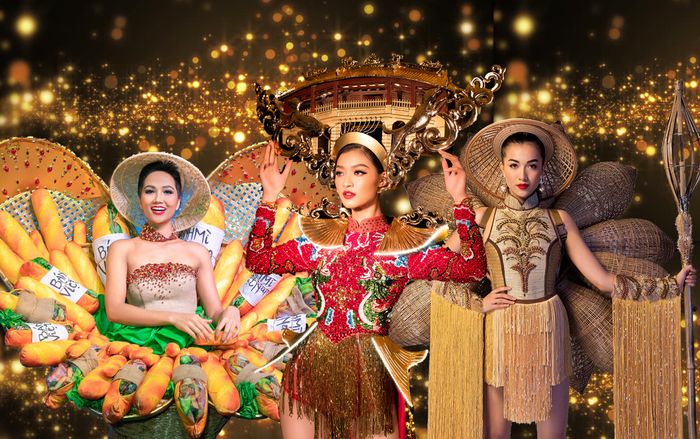 10 bộ trang phục dân tộc 'đẹp - độc - đắt' nhất của dàn hoa hậu Việt tại đấu trường nhan sắc quốc tế