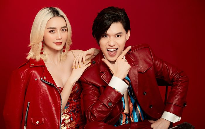 Hậu ra mắt MV, Thiều Bảo Trang - Quang Trung 'đốt mắt' người xem với bộ ảnh đỏ rực đón Tết