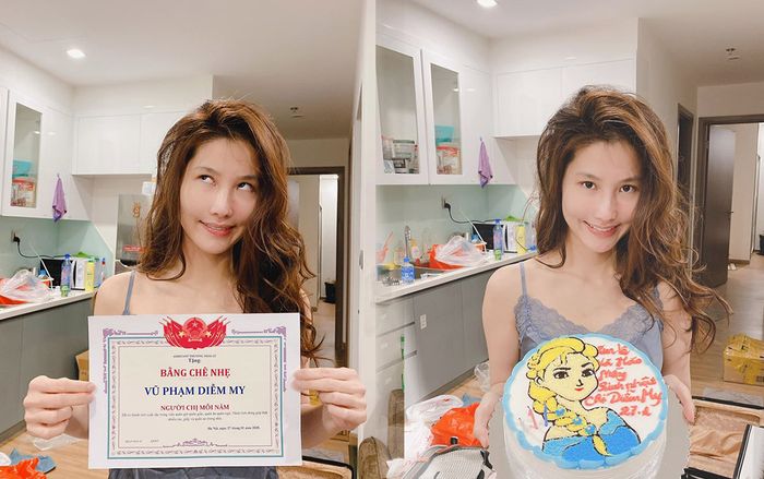 Diễm My 9x đón một sinh nhật… đầu xù tóc rối