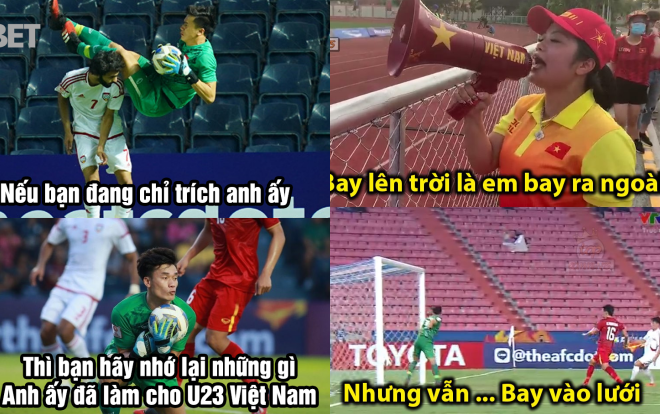 Ảnh chế U23 Việt Nam: Thủ môn Bùi Tiến Dũng từ 'người hùng' thành 'tội đồ'