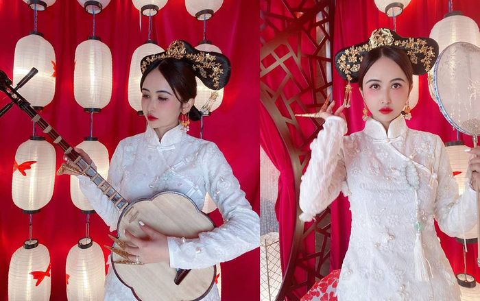 Vợ hai đại gia Minh Nhựa bị chê 'đơ như tượng' khi hóa thân thành 'mỹ nhân' Trung Hoa