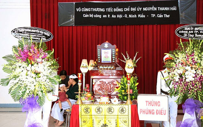 Thăng hàm cho Đại úy công an hy sinh chiều 30 Tết trong lúc đang làm nhiệm vụ