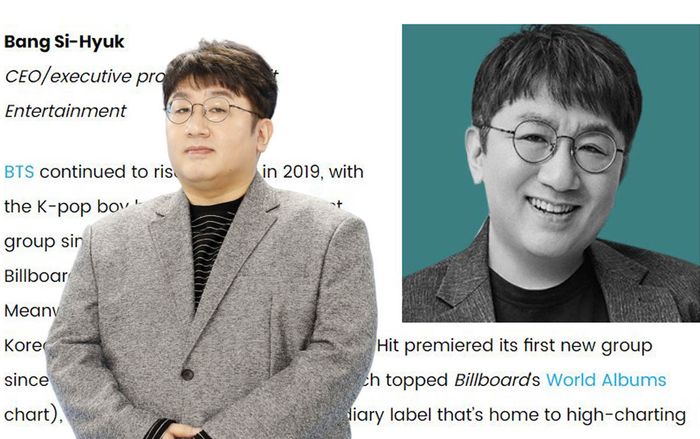 'Cha đẻ BTS' Bang Shi Hyuk xuất sắc lọt top BXH Billboard Power List bên cạnh loạt CEO giải trí đình đám thế giới