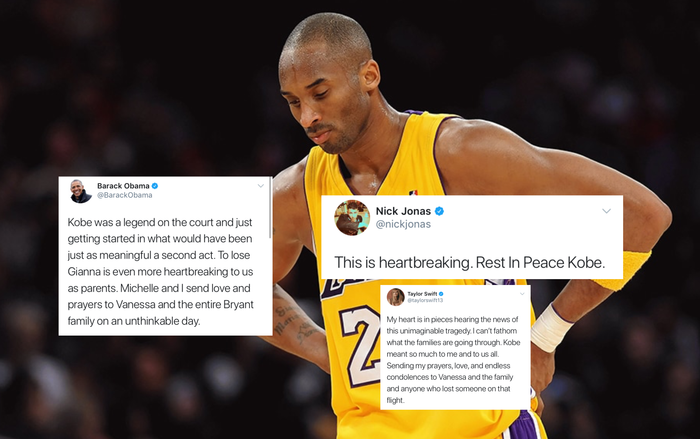 Justin Bieber, Taylor Swift đau buồn trước cái chết của Kobe Bryant!