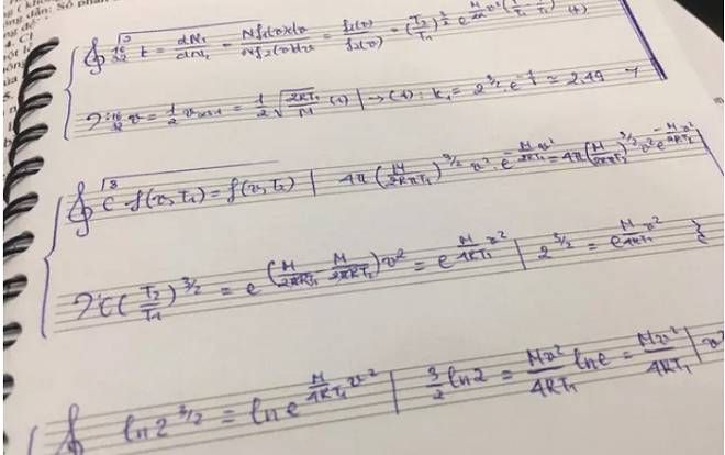 Học trò làm bài tập Toán trên khuông nhạc khiến 'hội sợ Toán' ngã mũ bái phục