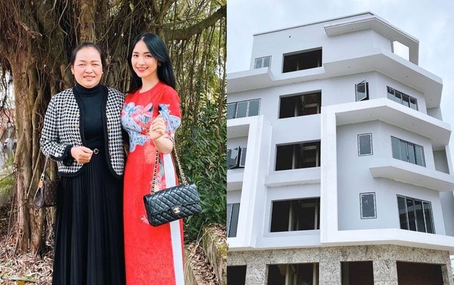 Đầu năm mới, Hoà Minzy tặng bố mẹ biệt thự 4 lầu khiến các fan trầm trồ