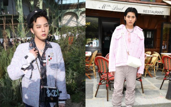 G-Dragon, Ngô Diệc Phàm chuộng dáng túi xách nữ khi đi sự kiện