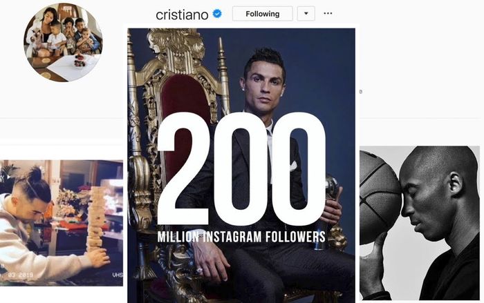 Cristiano Ronaldo lập kỷ lục chưa từng có trên mạng xã hội Instagram